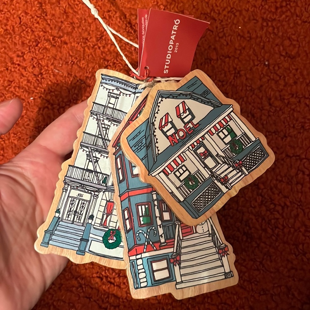 Crate & barrel Christmas ornaments